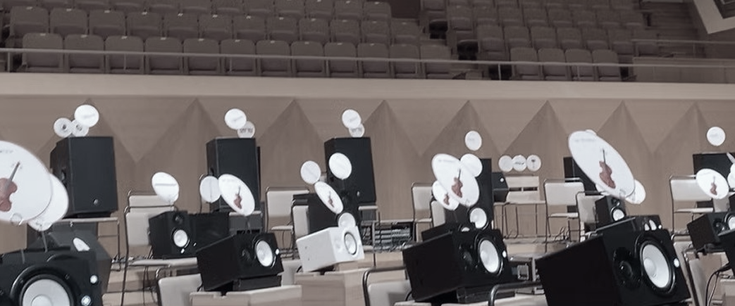 最先端の立体音響技術を駆使して開催された、次世代オーケストラコンサート。技術提供。