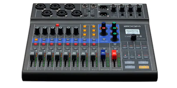 ミキサー＆レコーダー。Zoom L-8